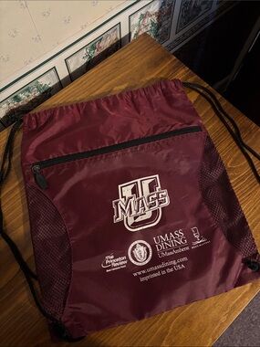 Maroon Drawstring Gym Bag - Dining
